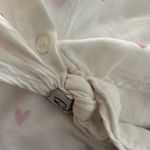 Rails  Scribble Heart White Front Tie Top Rayon Button Up Shirt Summer Feminine Photo 6