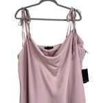 Eloquii NWT Plus Size 22 Satin Mini Cowl Neck Lilac Pink Slip Dress NEW Satin Photo 2