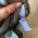 Aerie Large Cotton Terry Oversized Mock Neck Sweater Green Sage Photo 3