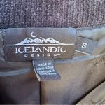 Icelandic Design Full Zip Wool Blend Sweater Jacket Size Small Red Photo 3