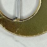 Vintage Plastic and Metal Metallic Gold Scarf Slide Shirt Tie Bar Belt Buckle Photo 3