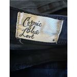 Cosmic Blue Love Cargo Chino Pants Womens Sz 28 Navy Blue Casual Stretch Photo 4