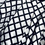 Forever 21 Black and White Graphic Diamond Pattern Pinafore Dress Photo 6