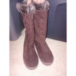 Rampage Women's 6.5 Adalina Eskimo Tall Botts Faux Fur Brown Suede Photo 2