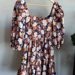 Amur Medina Mini Dress Twilight Blue Floral Size 6 NWT Photo 8