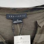 Sanctuary Ives Long Sleeve Top in Forest Camo Green Size Medium NWT Photo 3