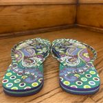 Vera Bradley | Heather Paisley Flip Flop Thongs Sandals Size M 7/8 Photo 4