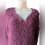Free People  Chunky Knit Eggplant Sweater Size XS Photo 3