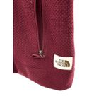 The North Face Womens Full Zip Hoodie Jacket Burgundy Knit M Athletic Outdoor Photo 1