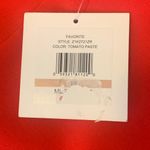 Ellen Tracy  NWT Skirt 12 Vibrant Tomato Paste Red Pencil Back Zip Mini Classic Photo 3