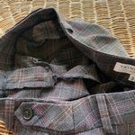 Trina Turk Womens Shorts Size 2 Brown Plaid Cuffed Bermuda Made in USA Photo 6