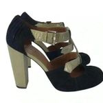 MODERN VINTAGE HEELS WOMENS 7.5 SUEDE PLATFORM PUMPS RETRO GLAM STYLE Photo 9