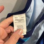 Nike  Womens One Piece Bathing Suit Geometric Pattern Criss Cross Back Women’s 10 Photo 1