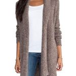 Joie  Brown Wendi Boucle Wool Blend Open Front Cardigan Sweater Medium Photo 0