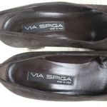 via spiga Square Toe Suede Pumps Block Heels 7.5 Photo 5