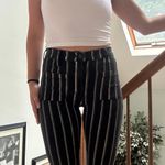 Frame  Crop Flare Striped Jeans  Photo 2