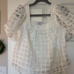 English Factory  Top Puff Sleeve White Photo 0