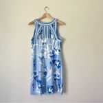 Gretchen Scott Isosceles Iconic Iris Mini Dress Size Medium Blue Photo 4