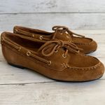 Madewell NEW Women's Sz 6.5 Jamie Suede Boat Moccasins Shoe Brown Tan NX055 Photo 2
