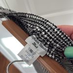 Vintage houndstooth midi skirt Black Size 16 Photo 2