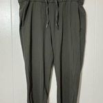 Lululemon Women's Crop Pants Drawstring Waist Olive Green Size 10 Photo 0
