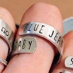 Blue Jean Baby Wrap Ring Silver Photo 0