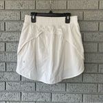 Lululemon Hotty Hot High-Rise Skirt White Size 6 Golf Tennis Skirt Photo 7