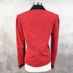 Michael Novarese Women Blazer Small Preppy Equestrian Minimal Old Money Academia Red Photo 1