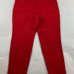 Old Navy Robbie Red Stretch Canvas Skinny Pixie Ankle Pant 16R Photo 0