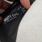 Nasty Gal  Black Satin Crop Top Photo 4