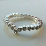 Rhinestone v shaped band Silver Photo 0