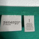 Energy Green Knee Length Dress Open Back Medium Chico's 1 Stretch Photo 2