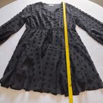 KIRUNDO Women’s Dress Long Sleeves V Neck Flowy Mini Dress Swiss Dot XL. Photo 11