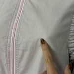 Vintage Nordstrom Baby Pink Light Windbreaker Ruffle Mock Neck Jacket size M / L Size M Photo 6
