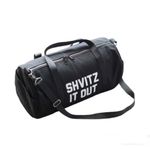 Shvitz it Out Gym Bag UNKOSHER MARKET Black Canvas Removable Strap Photo 3