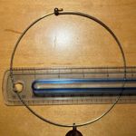 Vintage Gold Tone Choker Green Jade Horn & Heart Pendant Necklace Photo 14