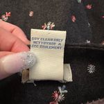 Anthropologie Odille  dark gray floral cotton pencil skirt size 4 Photo 6