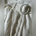 Red Dress Boutique NWT ivory linen shorts- L Photo 6