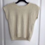 Karen Scott Karen Kane Sweater Tank Women Large Cream Sleeveless Top Angora Lambswool Blend Photo 2