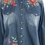 Johnny Was Cara Frayed Westward Denim Shirt NWT RARE Photo 0