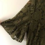 Ann Taylor NWT Moss Green Lace Dress Photo 3