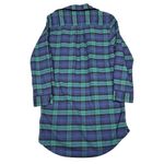 Vineyard Vines Green Blue Plaid Flannel Nightshirt XS Photo 1