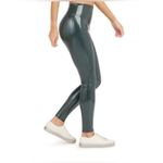 Spanx PERFECT  small Hunter Green Faux Patent Leather Leggings 🥰 Photo 2