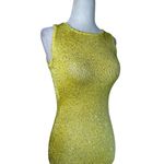 ASTA RESORT Natalia Dress in Chartreuse Sequin Small New Womens Maxi Gown Yellow Photo 6