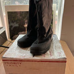 Womens Totes Zip Up Fleece Lined Boots 👢 Black size 8.5W Photo 0