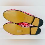 Gucci Princetown Horsebit Logo Print Pink Fabric Flat Loafer Mules Size EU 39 Photo 6