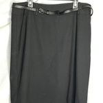 Talbots Petite Black Pencil Skirt with Belt 12P Photo 0