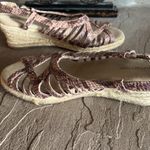 Naturalizer  Wedge Brown Snake Sandals Photo 4