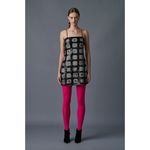 Le Superbe Glamour Granny Squares Sequin Mini Dress Black Womens Size 6 Silver Photo 10