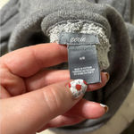 Aerie  Dark Gray Metallic Funnel Neck Long Sleeve Pullover Sweatshirt Size Medium Photo 4